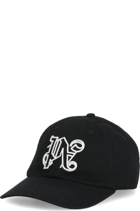 Palm Angels Hats for Men Palm Angels Baseball Cap With Logo