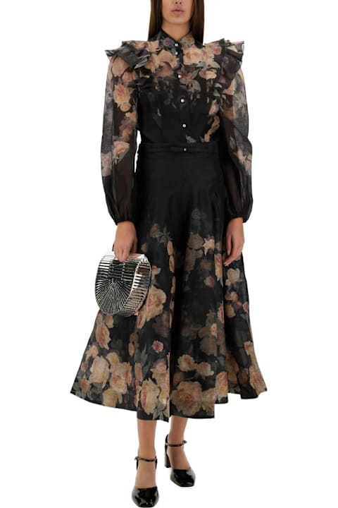 Homeware Zimmermann Blouse With Ruffles 
crush
