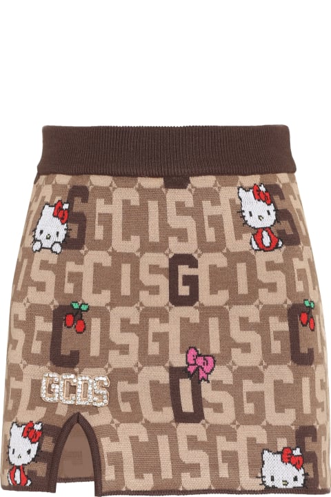 GCDS for Women GCDS Gcds X Hello Kitty - Wool Blend Miniskirt