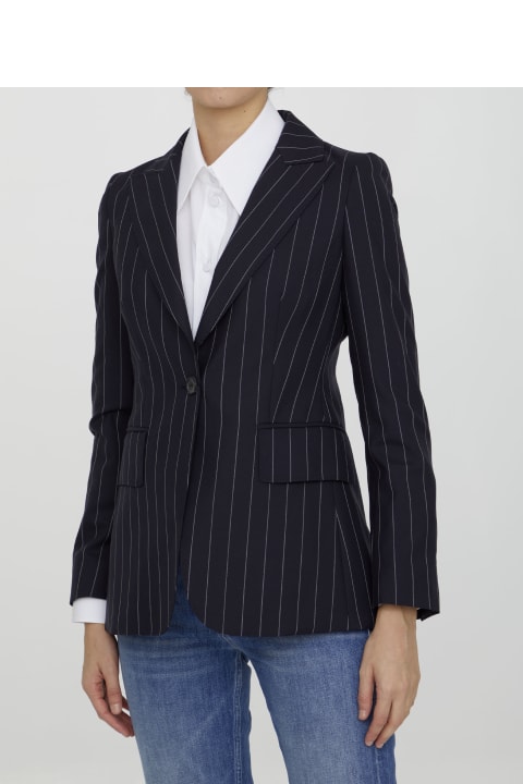 Max Mara Coats & Jackets for Women Max Mara Wool Pinstripe Blazer