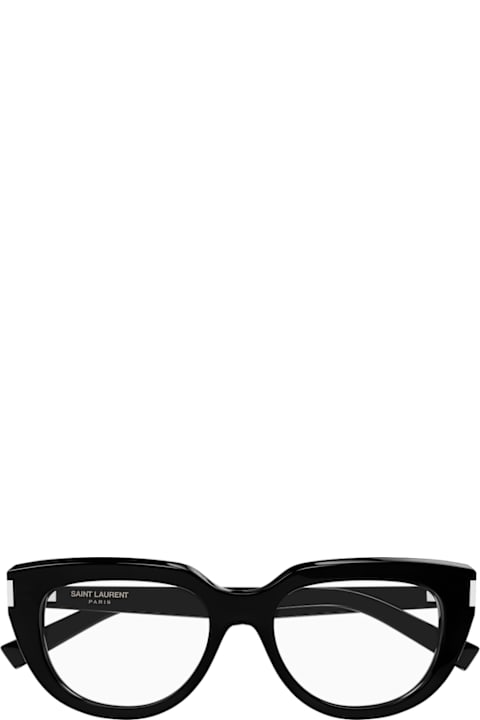 Homeware Saint Laurent Eyewear Saint Laurent Sl 828 Linea Corner Angle 001 Black Glasses