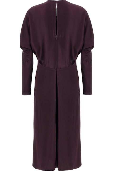 Victoria Beckham فساتين لـ السيدات Victoria Beckham 'keyhole Dolman Midi' Dress