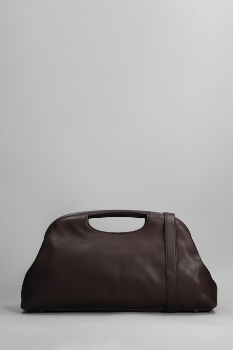 Helen 020 Hand Bag In Bordeaux Leather