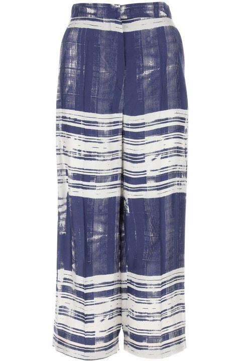 'S Max Mara Clothing for Women 'S Max Mara Printed Silk Peplo Pant