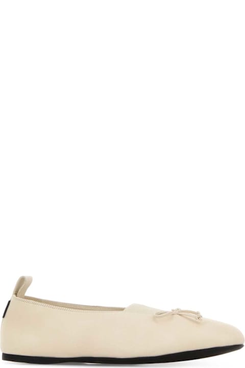 Miu Miu Ivory Nappa Ballerinas