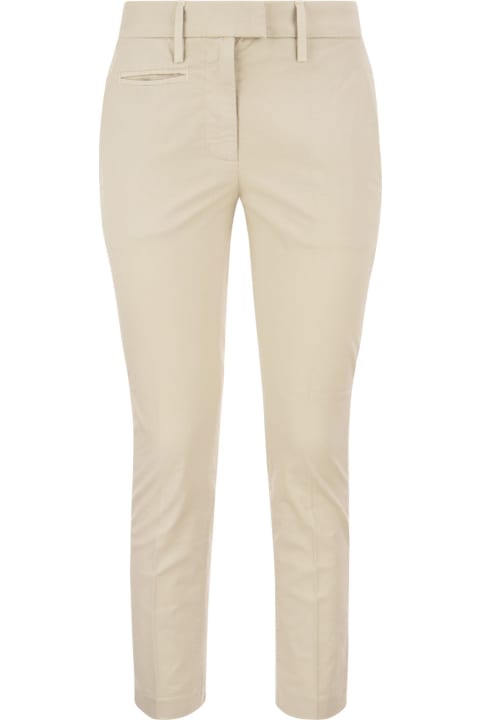 ウィメンズ新着アイテム Dondup Perfect - Slim-fit Cotton Gabardine Trousers