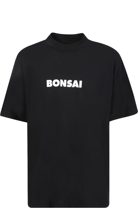 Bonsai ملابس علوية لـ القسم الرجالي Bonsai Regular Black Logo T-shirt