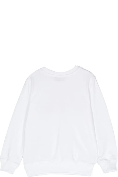 Moschino Sweaters & Sweatshirts for Boys Moschino White Sweatshirt With Moschino Teddy Friends Print