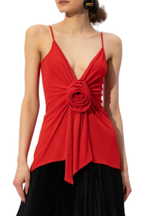 Balmain Clothing for Women Balmain Rose Detailed Draped Top