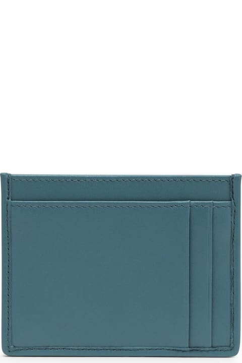 Navy Blue Leather Card Case