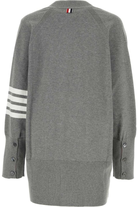 Thom Browne Sweaters for Women Thom Browne Grey Wool Oversize Cardigan