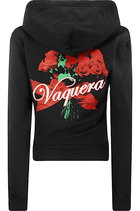 Vaquera Clothing for Women Vaquera Women Twisted Rose Hoodie Woven