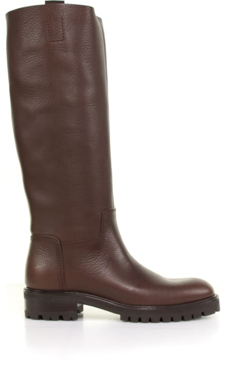 Below The Knee Leather Boot