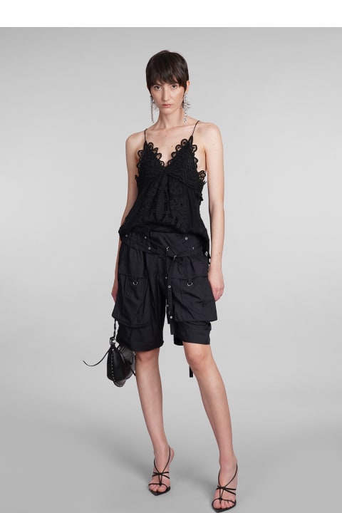 Fashion for Women Isabel Marant Victoria Topwear In Black Polyamide