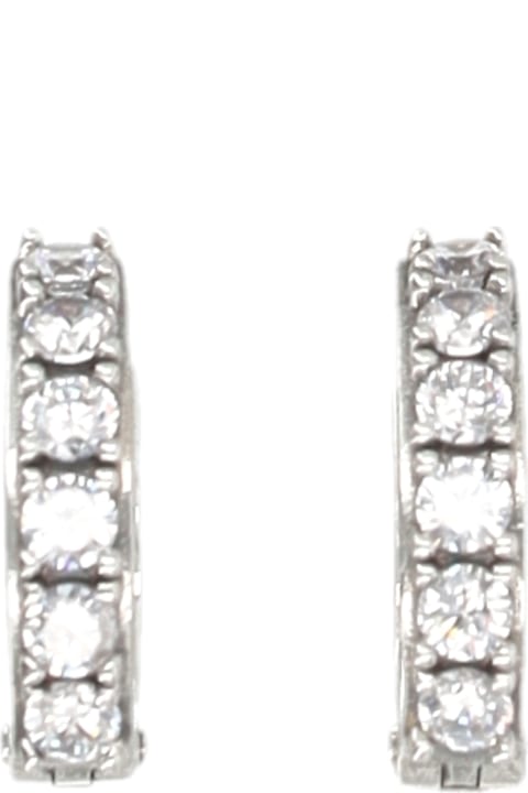 Emanuele Bicocchi for Kids Emanuele Bicocchi Crystal Hoop Earrings