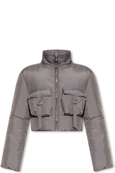 Cropped Cargo Down Jacket