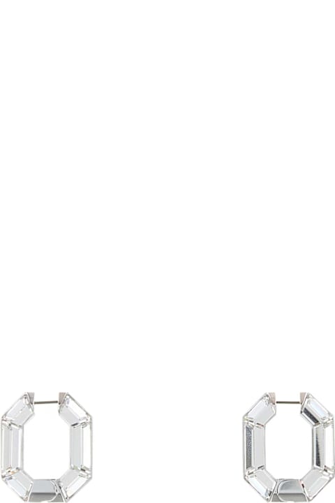 Swarovski for Men Swarovski Silver Crystal Lucent Earrings