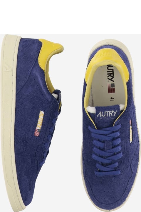 أحذية سنيكرز لـ القسم الرجالي Autry Medalist Low Sneakers In Suede Hair Sand Effect