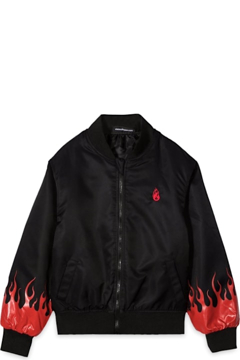 أدوات منزلية Vision of Super Black Bomber Red Flames