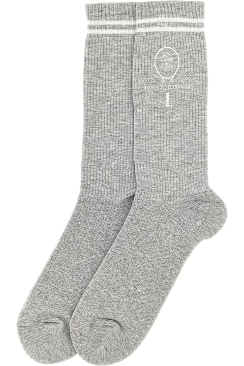 メンズ アンダーウェア Brunello Cucinelli Ribbed Socks