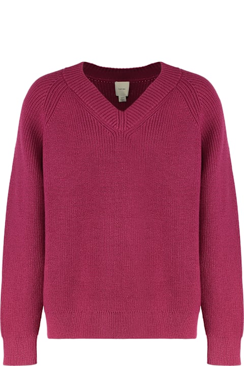 أدوات منزلية Calvin Klein Sweater With V-neck In Mixed Wool