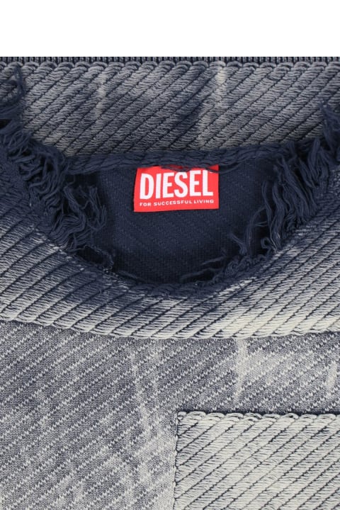 Diesel Sweaters for Men Diesel Frayed Sweater