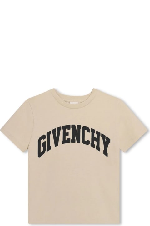 Givenchy for Girls Givenchy Givenchy Kids T-shirts And Polos Beige