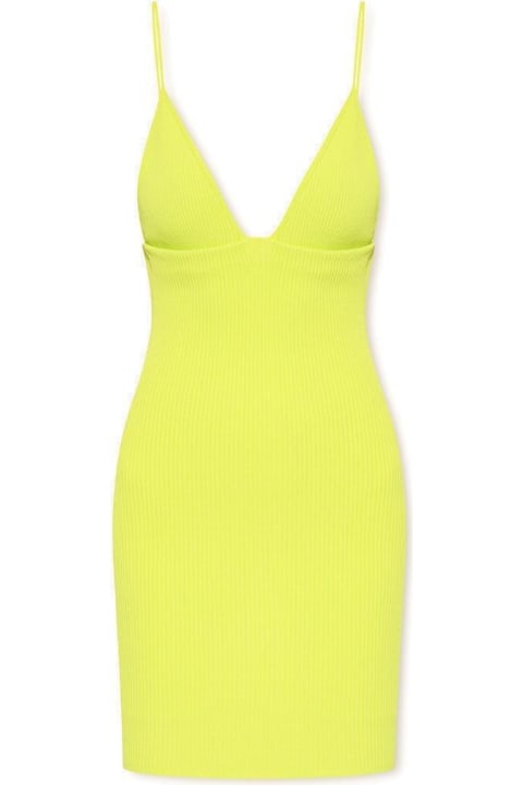 Homeware Dsquared2 V-neck Ribbed Slip Dress