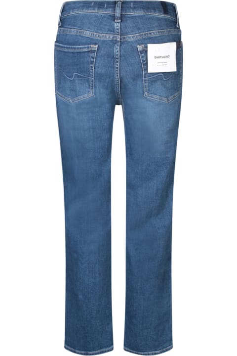 7 For All Mankind Jeans for Women 7 For All Mankind Straight Crop Blue Jeans