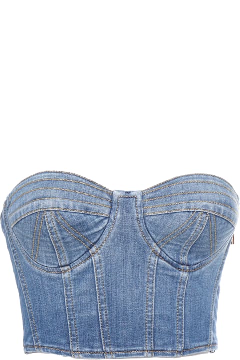 Homeware Elisabetta Franchi Denim Top
