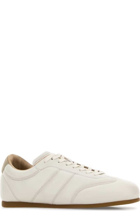 Lemaire Ivory Leather Sneakers