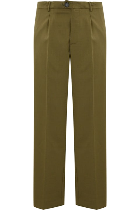 Amaranto Clothing for Men Amaranto Wool Trousers With Pleats