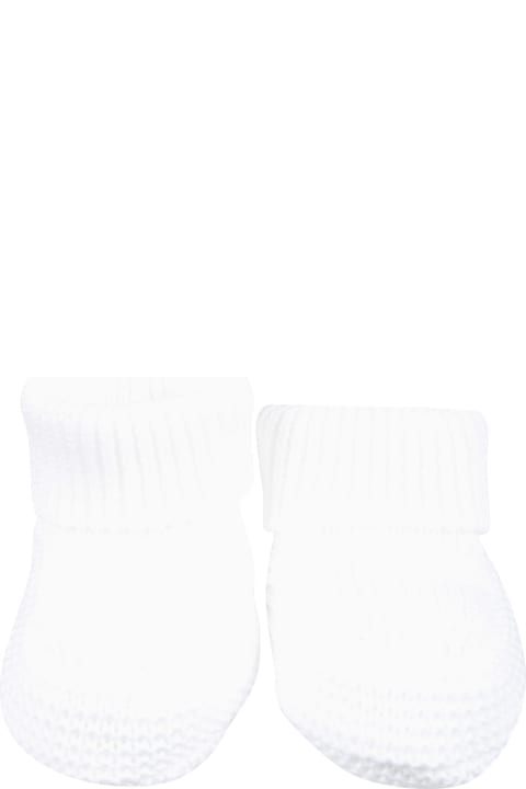Accessories & Gifts for Baby Girls Little Bear White Bootees For Baby Kids