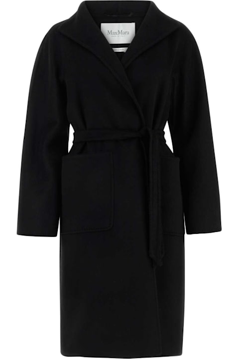 Max Mara for Kids Max Mara Black Cashmere Lilia Coat