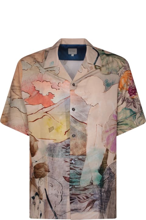 Fashion for Men Paul Smith Short Sleeves Multicolor/beige Shirt