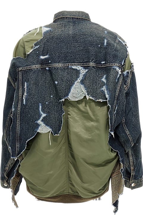 Mihara Yasuhiro for Men Mihara Yasuhiro 'flight Layered Denim' Jacket