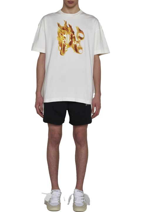 Palm Angels Topwear for Men Palm Angels Burning Monogram T-shirt