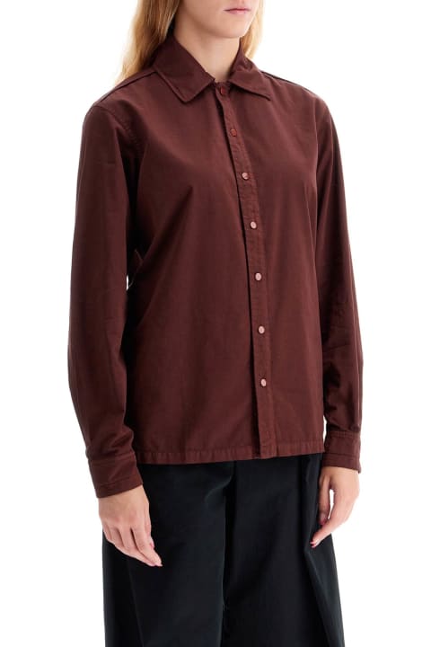 Lemaire ملابس علوية لـ السيدات Lemaire Cotton Dyed In The Garment Shirt