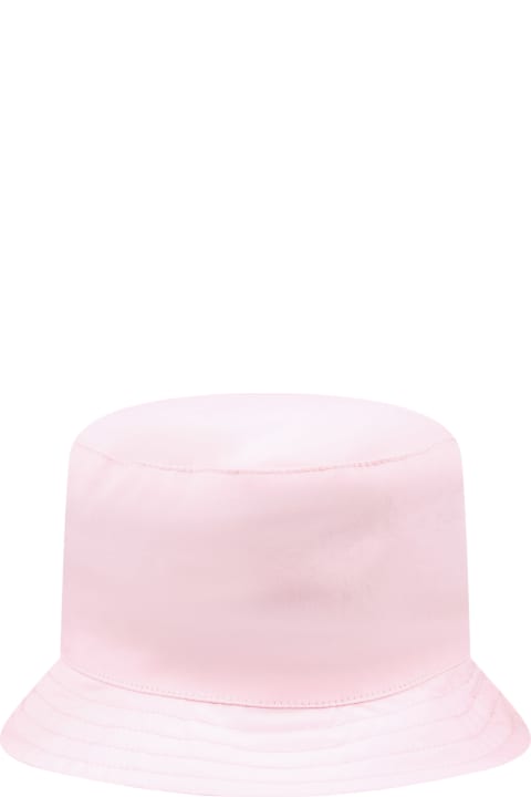 Accessories & Gifts for Baby Boys Moschino Pink Cloche For Baby Girl With Teddy Bear