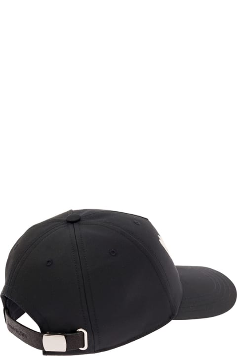 Hats for Men Alexander McQueen Black Logo-printed Hat Man Alexander Mcqueen