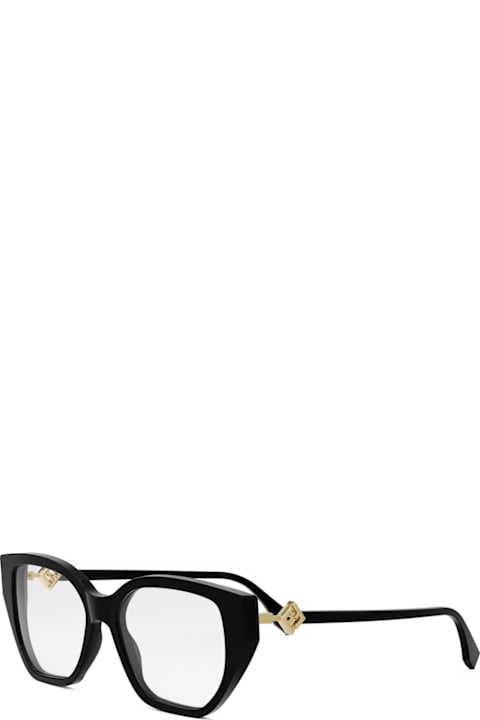 Fendi Eyewear Eyewear for Women Fendi Eyewear Fendi Fe50100i Ff Diamonds 001 Nero Glasses