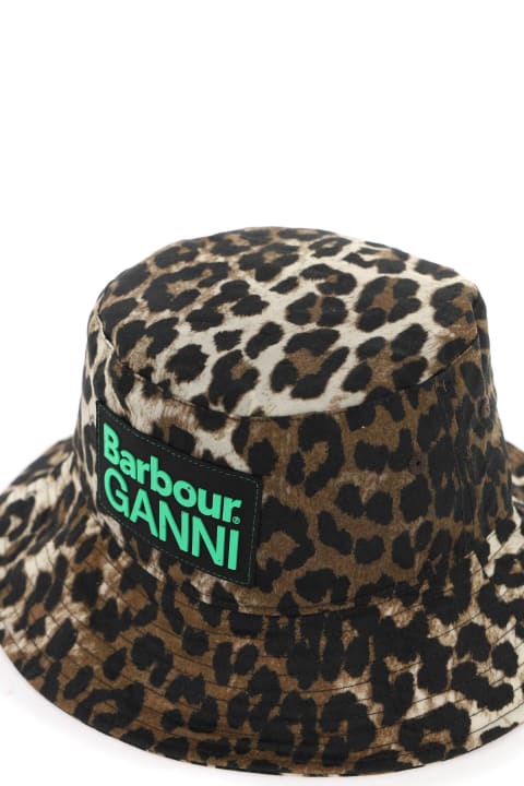Barbour Accessories for Women Barbour Waxed Leopard Bucket Hat
