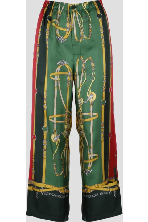 Harness And Double G Silk Pant