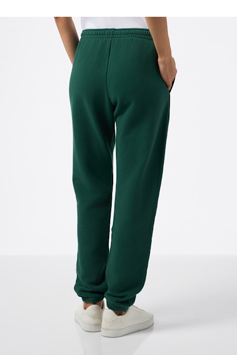 Homeware MC2 Saint Barth Woman British Green Cotton Fleece Jogger Pants Odalys