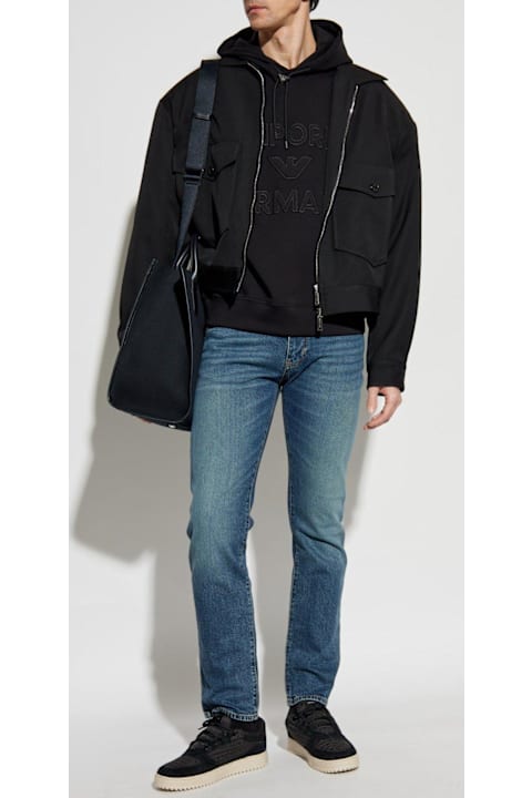 Emporio Armani سترات لـ القسم الرجالي Emporio Armani Sweatshirt From The Sustainability Collection