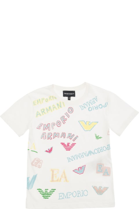 Emporio Armani T-Shirts & Polo Shirts for Girls Emporio Armani 3d3t153j51z0101