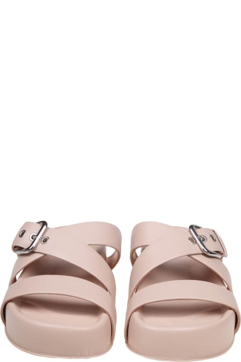 AGL Sandals for Women AGL Jane Slides In Nude Leather
