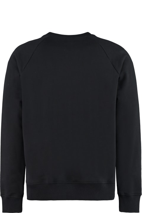 Fleeces & Tracksuits for Men Balmain Logo Detail Cotton Sweatshirt