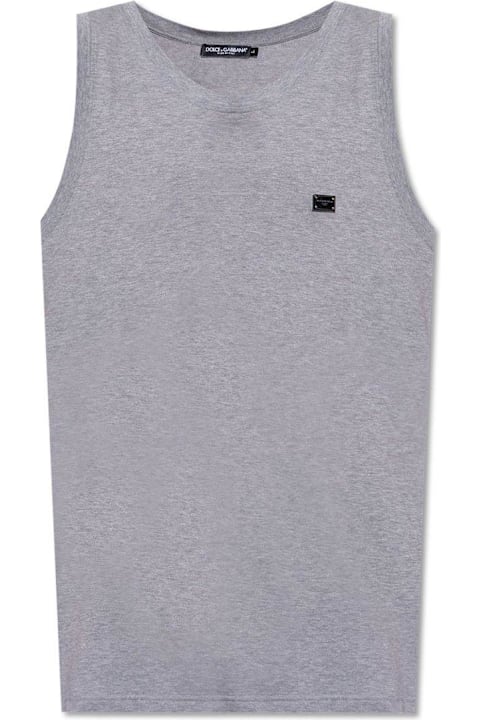 Dolce & Gabbana Topwear for Men Dolce & Gabbana Logo Tag Oversize Singlet