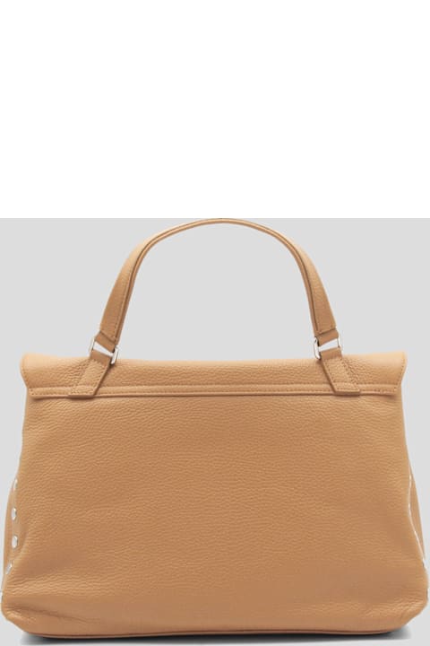 Homeware Zanellato Beige Leather Postina Baby Top Handle Bag